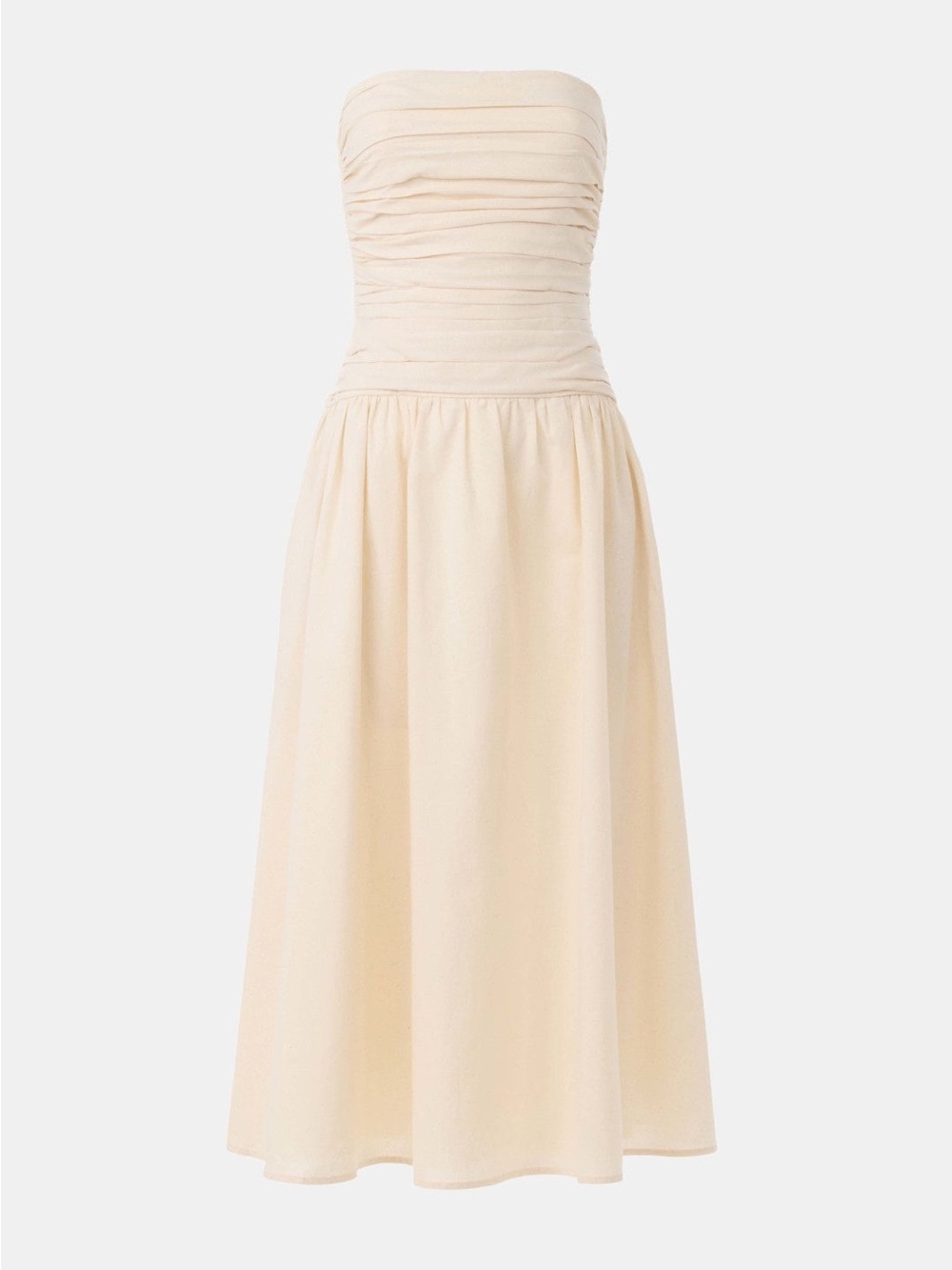 Moon River Pleated Strapless Midi Dress Size XS NWOT  Brand New 💫